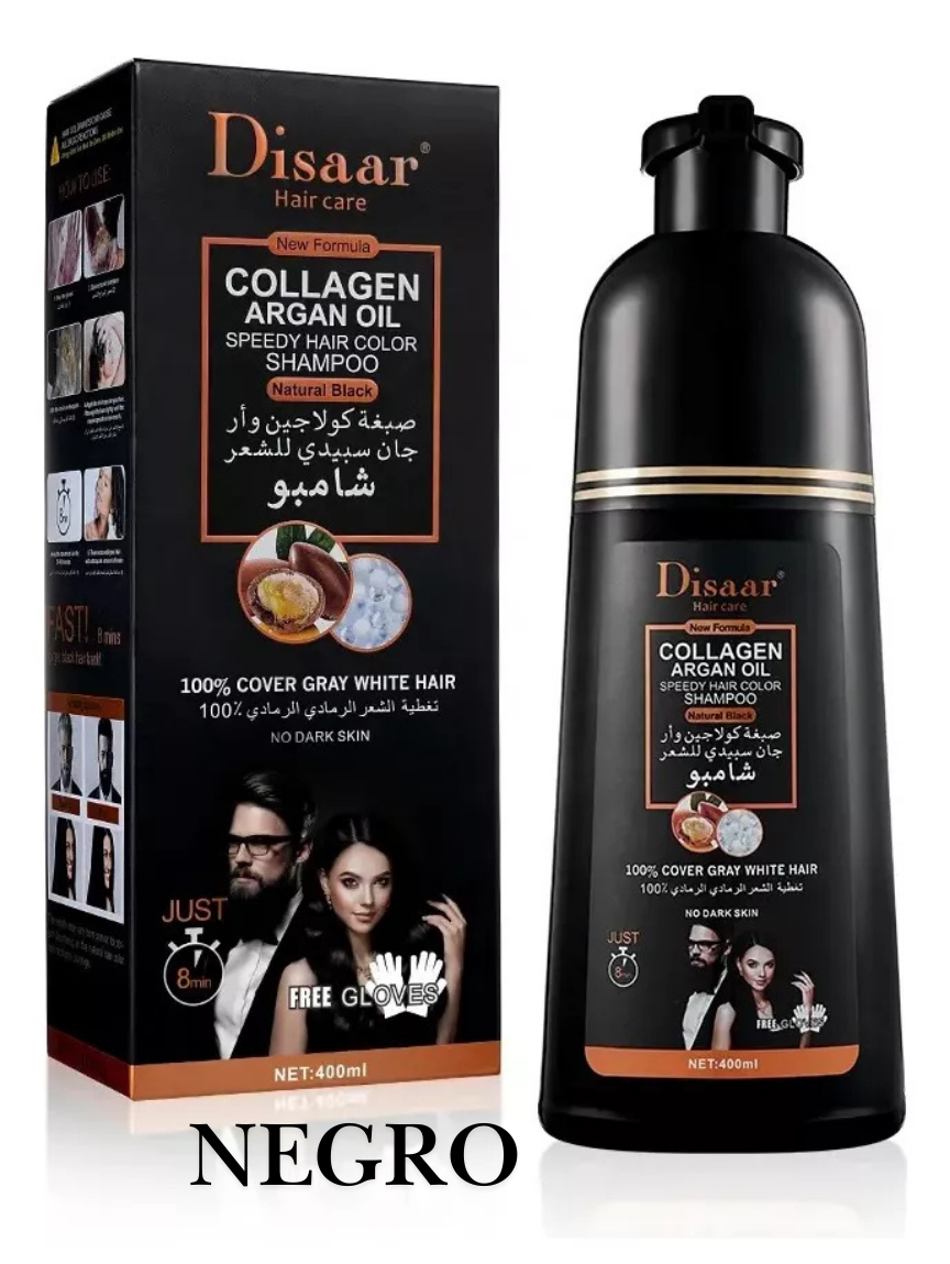 Shampoo Colorante Tinte Cubre Canas - Kissar