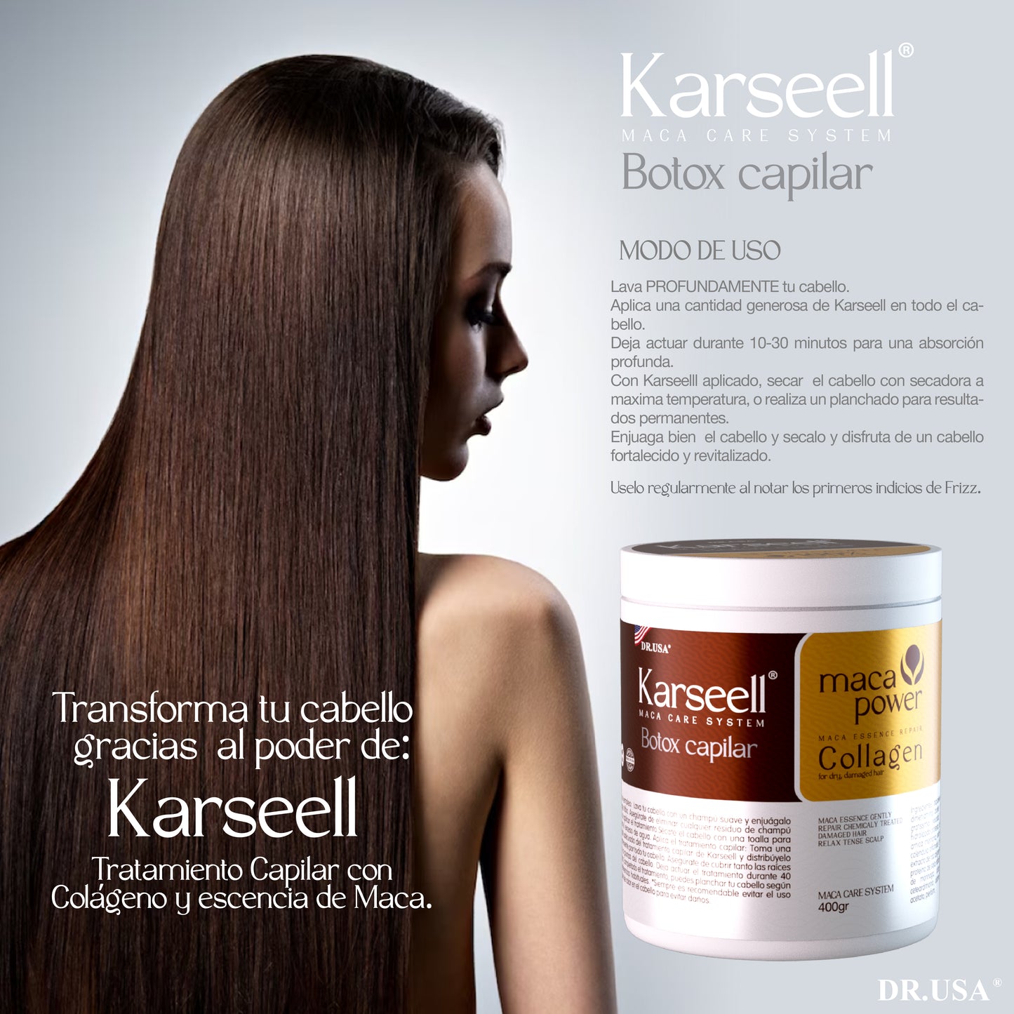 Karseell Botox Capilar - Hidratación y brillo al instante para ti - 500 ml